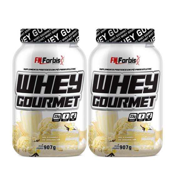Imagem de Kit 2X Whey Protein Gourmet 907g Pote - FN Forbis Nutrition