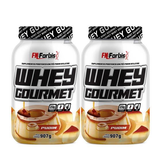 Imagem de Kit 2X Whey Protein Gourmet 907g Pote - FN Forbis Nutrition