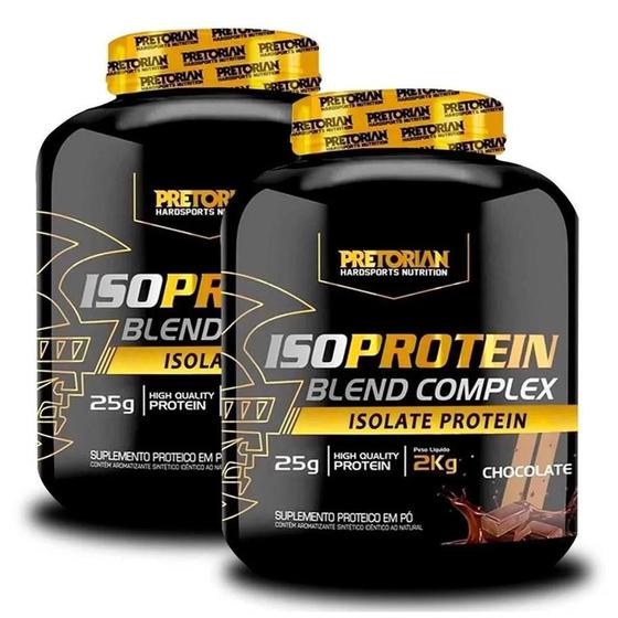 Imagem de Kit 2x Whey Protein Isolado Iso Blend Complex 2Kg - Pretorian