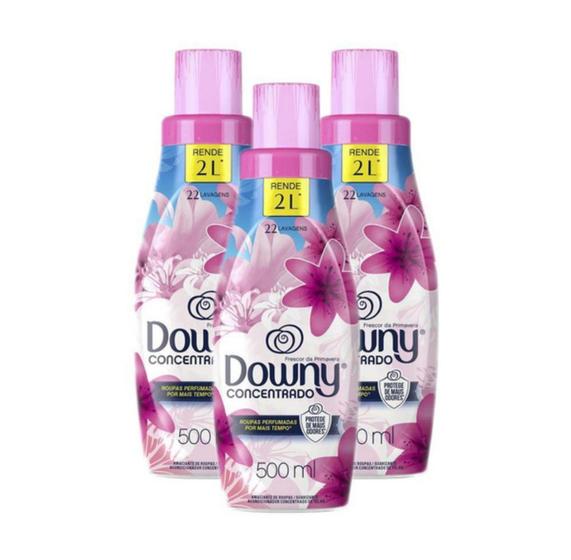 Imagem de Kit 3 Amaciantes Concentrados Downy 500Ml - P&G