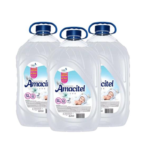 Imagem de Kit 3 Amacitel Amaciante Luxo Momento De Carinho 5L Atacado