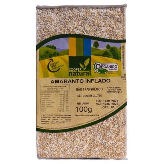 Imagem de Kit 3 Amaranto Inflado (Pipoquinha) Orgânico Cooper 100G