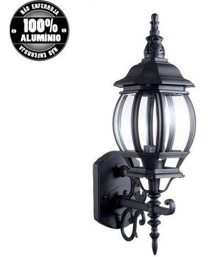 Kit 3 Arandela Colonial Vintage Aluminio Preto Externa 48cm Menor preço em Kit 3 Arandela Colonial Vintage Aluminio Preto Externa 48cm