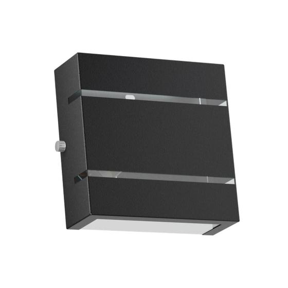 Imagem de Kit 3 Arandela Slim 2 Frisos 12X12X4cm Bivolt G9 Sem Lâmpada Interna Externa Muro Parede - 103