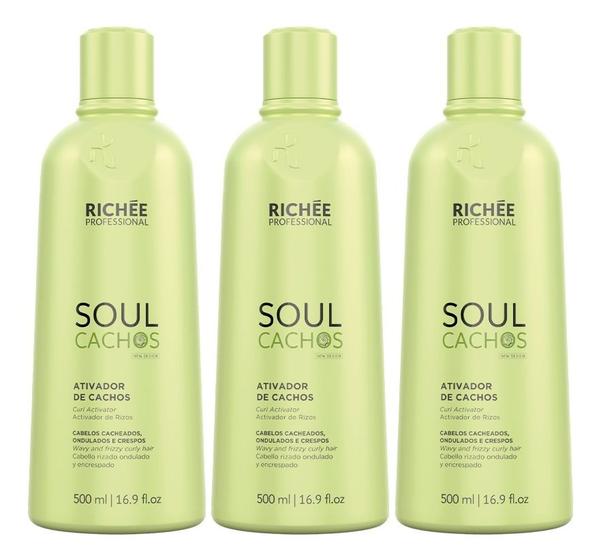 Imagem de Kit/3 Ativador de Cachos Soul 500ml