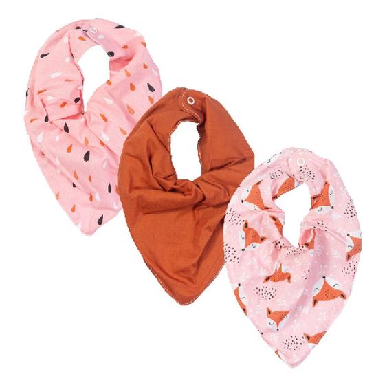 Imagem de Kit 3 Babador Bandana Bebê Algodão Infantil Menino e Menina