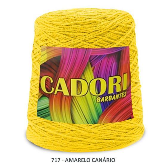 Imagem de kit 3 Barbante Cadori 610M 600g N6 Amarelo Canário