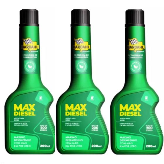 Imagem de Kit 3 Bardahl Max Diesel 200 Ml