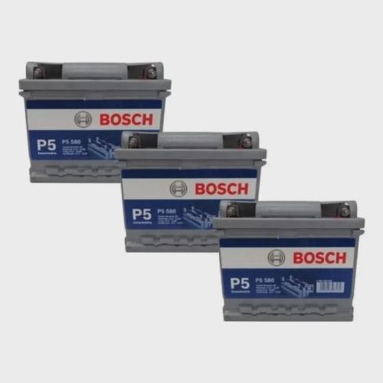 Imagem de Kit 3 Bateria Estacionaria Bosch P5 580 36ah Nobreak Alarme