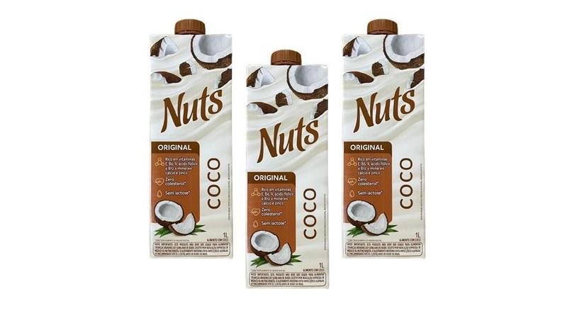 Imagem de Kit 3 Bebida Amendoa Nuts Coco 1L