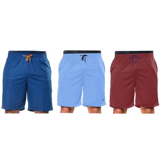 Imagem de Kit 3 Bermudas Elite Comfort Masculina