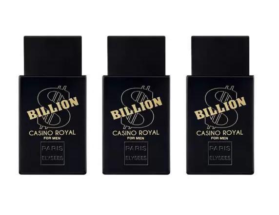 Imagem de Kit 3 billion cassino royal  billion cassino royal perfumes masculino de 100ml