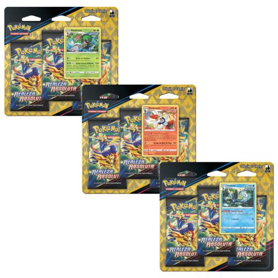 Kit 3 Blister Triplo Pokémon Realeza Absoluta Menor preço em Kit 3 Blister Triplo Pokémon Realeza Absoluta