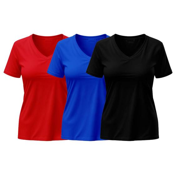Imagem de Kit 3 Blusa Dry Feminina 