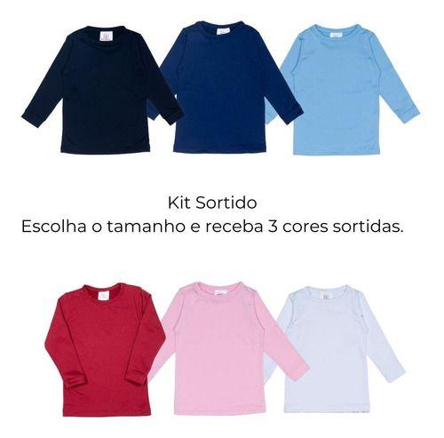 Imagem de Kit 3 Blusas Térmicas Pettenati Infantil Juvenil Bebê 