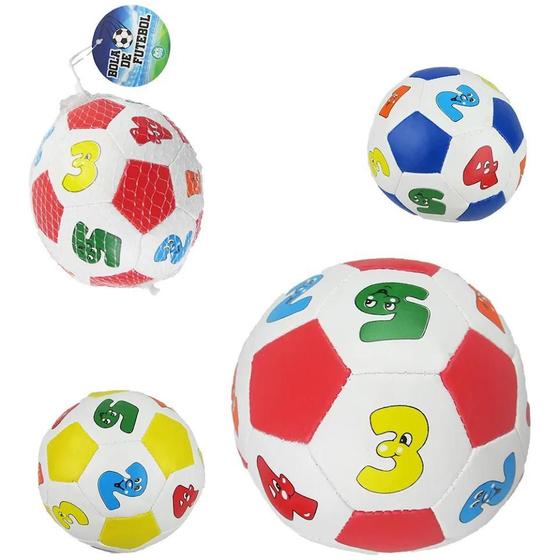 Imagem de Kit 3 Bolas Futebol Pedagógicas Bebê 11cm