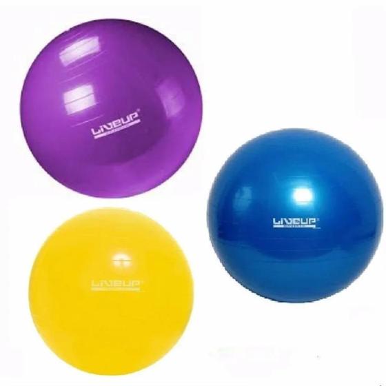 Kit 3 Bolas Suíças KL Master Liveup Pilates Yoga Ginástica Menor preço em Kit 3 Bolas Suíças KL Master Liveup Pilates Yoga Ginástica