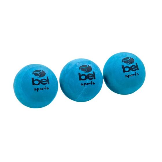 Imagem de Kit 3 Bolinhas Para Frescobol Borracha Cores Sortidas - Bel Fix