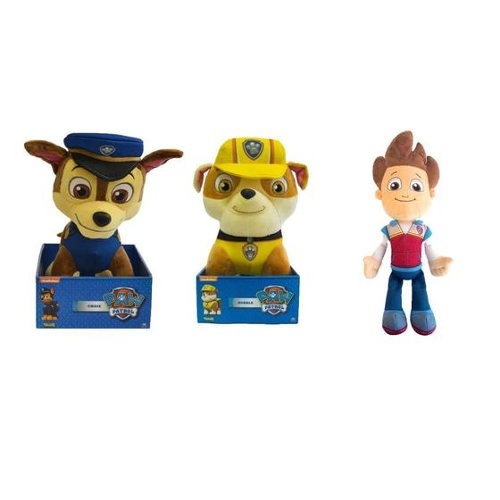 Imagem de Kit 3 Bonecos Pelucias Grande Antialérgica Desenho Cachorro