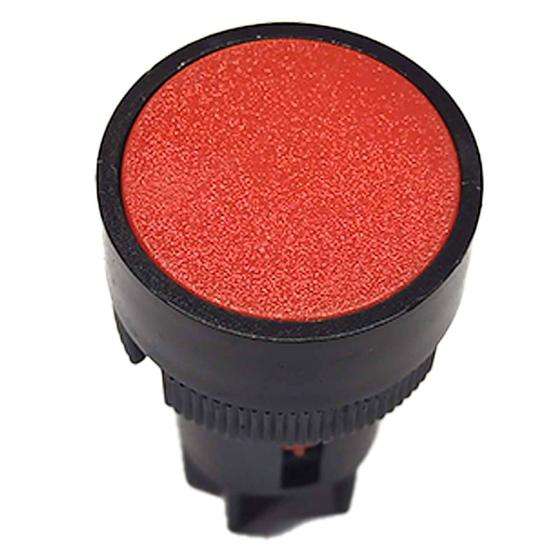 Imagem de Kit 3 Botão de Impulso Comando Monobloco Pulso 1 NF Vermelho Sem Trava EA142