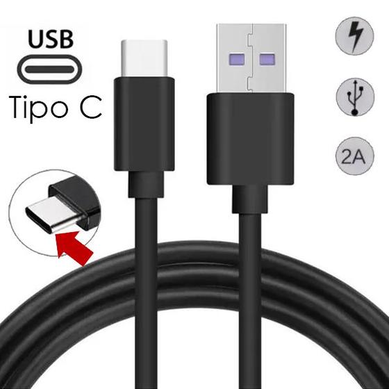 Imagem de Kit 3 Cabo Carregador Turbo Rápido Para Celular Usb Tipo C Preto