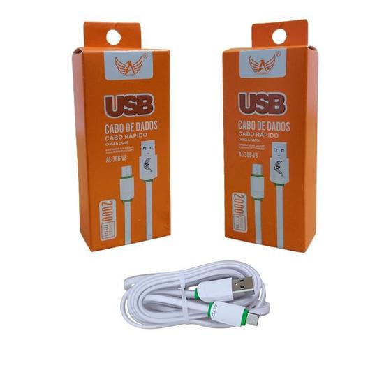Imagem de Kit 3 Cabos De Dados V8 Rápido 2M Altomex