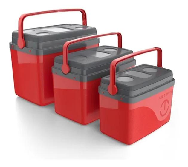 Kit 3 Caixa Térmica Cooler 30l + 15l + 7,5l Floripa Unitermi - Caixa ...