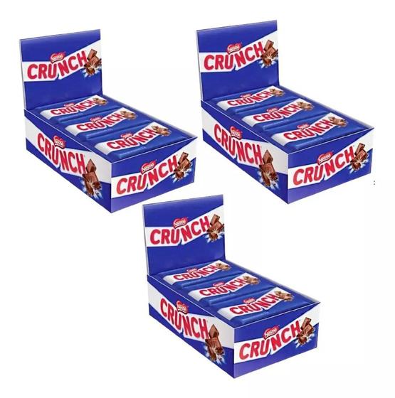 Imagem de Kit 3 Caixas Chocolate Crunch Display C/22uni 22,5g - Nestlé