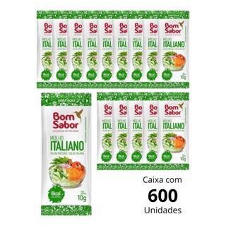 Imagem de Kit 3 Caixas De Molho Italiano Bom Sabor Em Sachês De 10g Para Salada Com 600 Unidades Pra Hotel