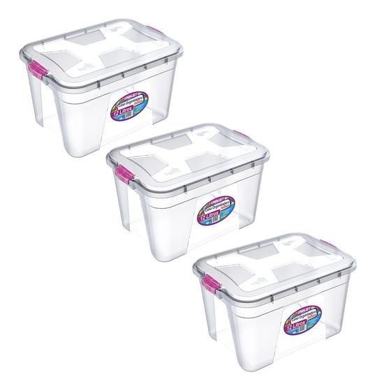 Kit 3 Caixas Organizadoras Transparente 12 Litros - Uninjet é boa?