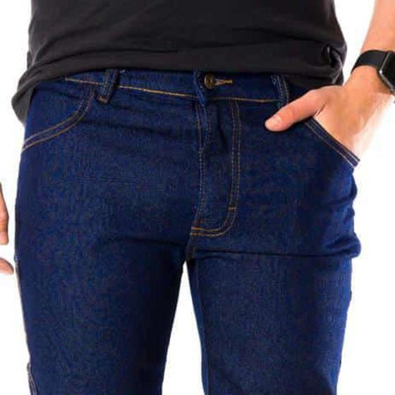 Kit 3 Calças Jeans Masculina Com Elastano Trabalho Uso Geral Reforçada Menor preço em Kit 3 Calças Jeans Masculina Com Elastano Trabalho Uso Geral Reforçada
