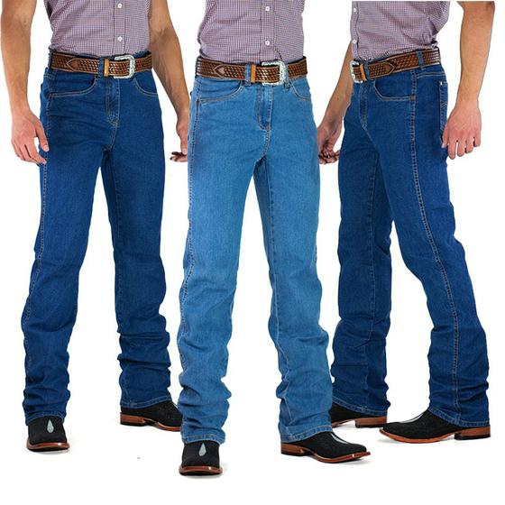 Imagem de Kit 3 calças jeans tassa masculina cowboy cut