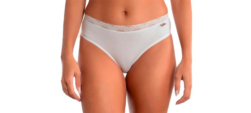 Imagem de Kit 3 Calcinha Conforto Renda Lisa Linda Brasil