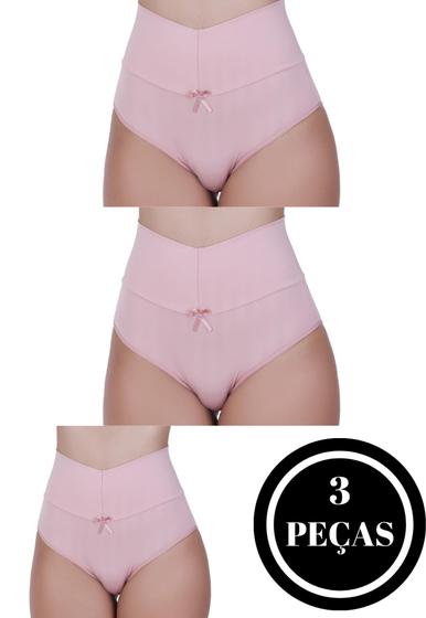 Imagem de Kit 3 Calcinha Cós Alto Pós Parto - KIT 3 THAMIRES COMUM