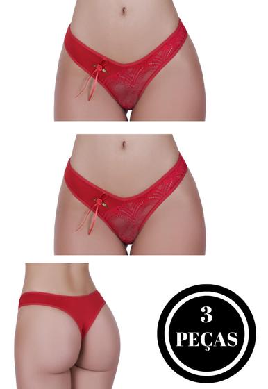 Imagem de Kit 3 Calcinha Renda - KIT 3 KAMILA