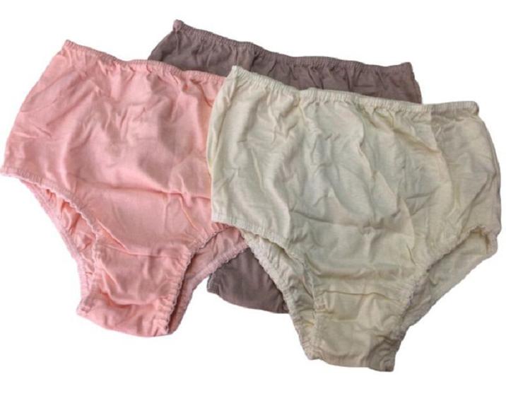 Imagem de Kit 3 calcinhas adulto 900/910 lisa p ao gg kellynha