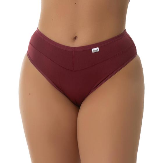 Imagem de Kit 3 Calcinhas Fio Duplo Microfibra Bicolor Conforto Lateral Reforçada Cintura Alta Lingerie