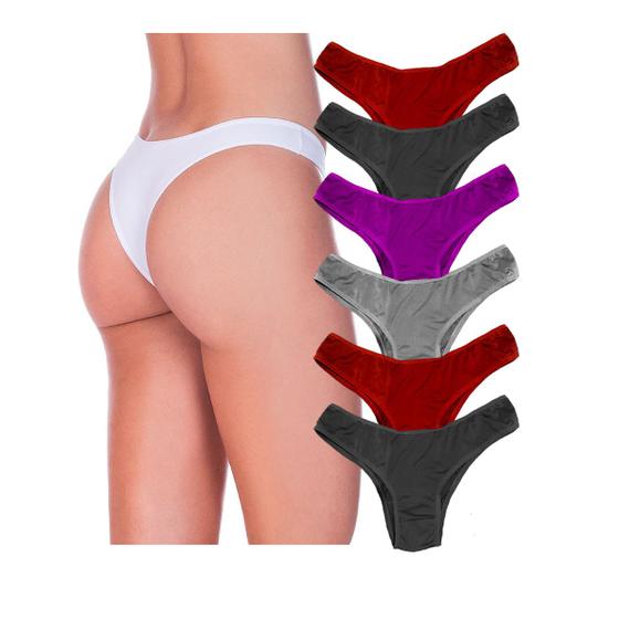 Imagem de Kit 3 Calcinhas Tanga Microfibra Conforto Atacado