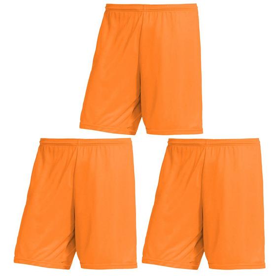 Imagem de Kit 3 Calções PMC Futebol Plus Size Masculino