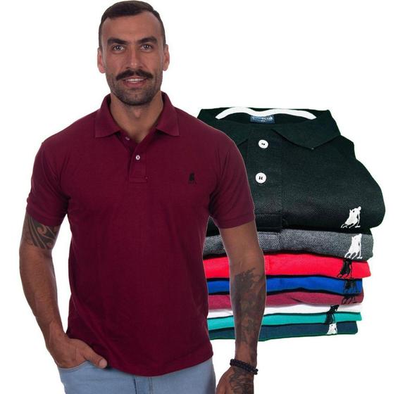 Imagem de Kit 3 Camisa Gola Polo Masculina Atacado E Revenda - IMP