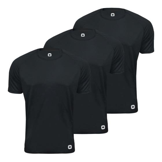 Imagem de Kit 3 Camisa Térmica Masculina DryFit Proteção Segunda Pele