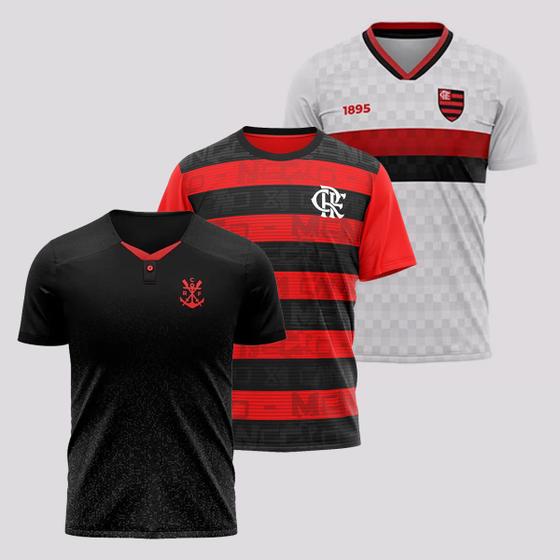 Imagem de Kit 3 Camisas Flamengo Masculina III