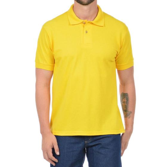 Imagem de Kit 3 Camisas Polo Masculina Camiseta Gola Atacado Uniforme