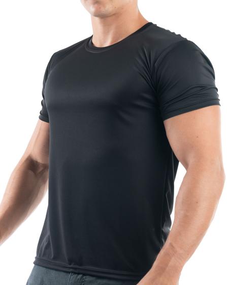 Imagem de Kit 3 Camisetas Dry Fit Masculina 100% Poliester Academia Tamanho GG