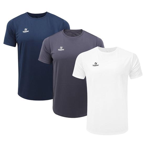 Imagem de Kit 3 Camisetas Topper Classic New Masculina