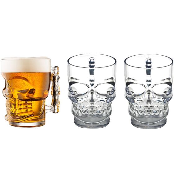 Imagem de Kit 3 Canecas De Chopp Caveira - Vitrizi