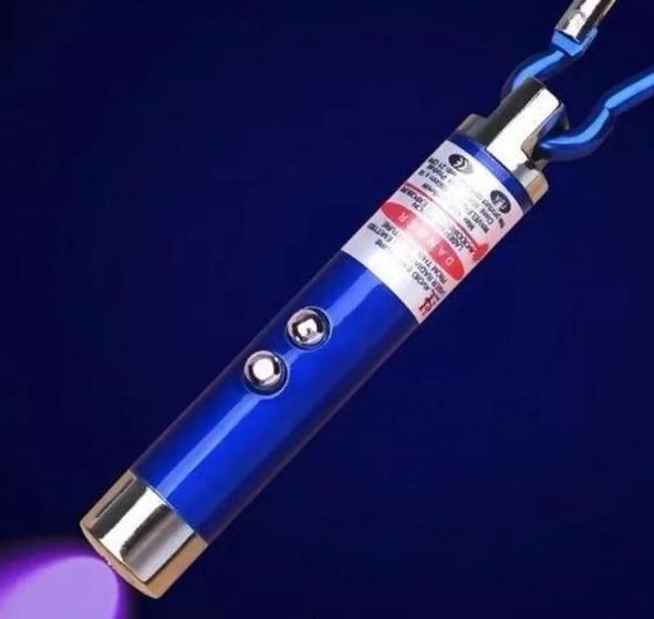 Imagem de Kit 3 canetas led laser pointer multifuncional retrátil