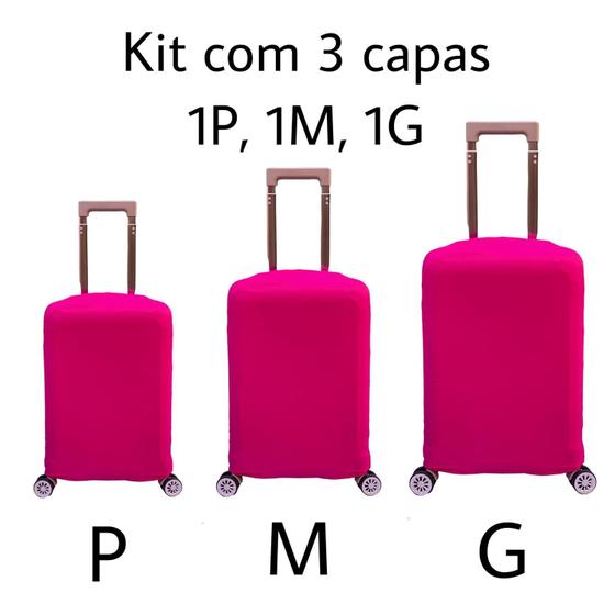 Imagem de Kit 3 Capas de Mala