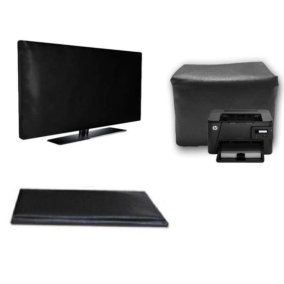 Imagem de Kit 3 capas Monitor 20 Teclado Impressora M201 Impermeável UV