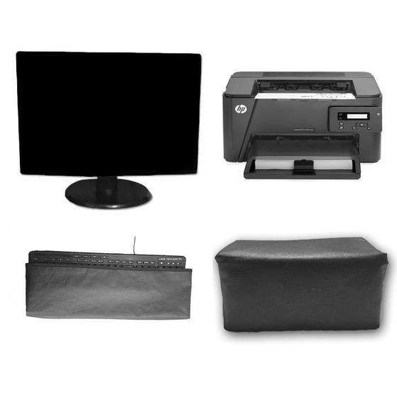 Imagem de Kit 3 Capas Monitor 20  Teclado Impressora M201 UV Impermeável